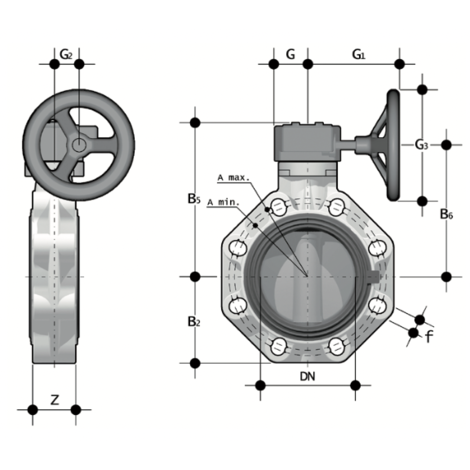 1V800 - Butterfly valve