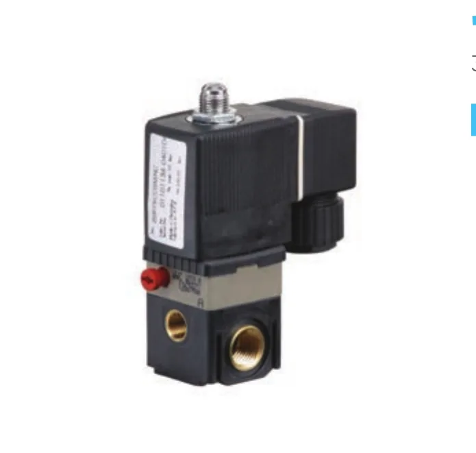 "SB/NC" pilot solenoid valve — 3/2 way for battery assembly, NBR normally closed gaskets