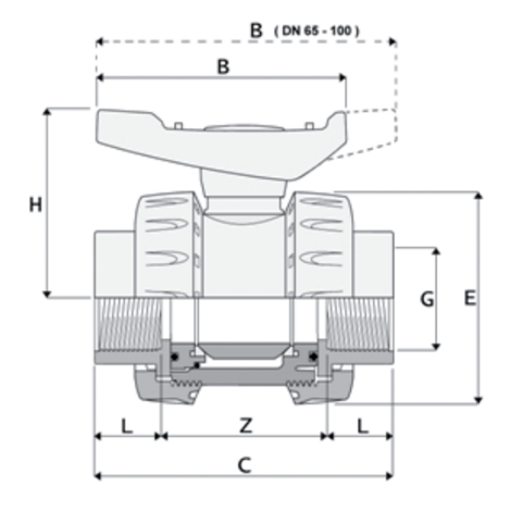 1V421 - Spheric ball valve