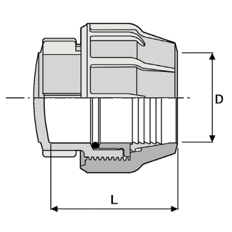 521 - Plug - PP Compression fittings