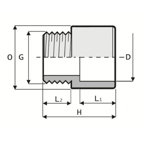 AL3 - Adaptor - PVC-U Pressure Fittings
