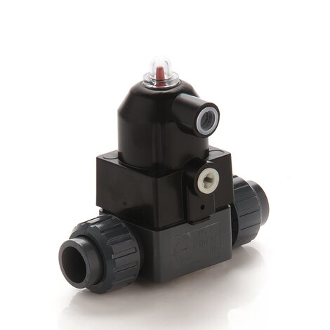 CMDV/CP DA - Pneumatically actuated compact diaphragm valve - PVC-U Pneumatically actuated valves