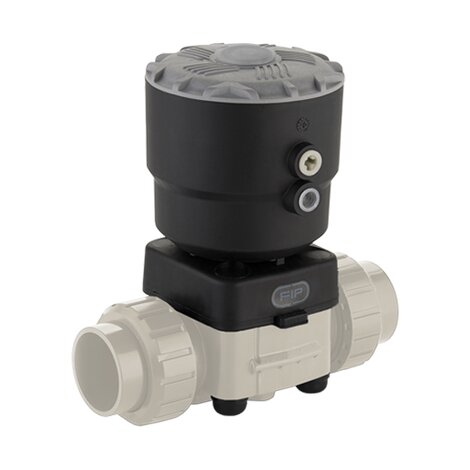DKBUIM/CP NC - Pneumatically actuated 2-way diaphragm valve PN6 - PP-H Pneumatically actuated valves