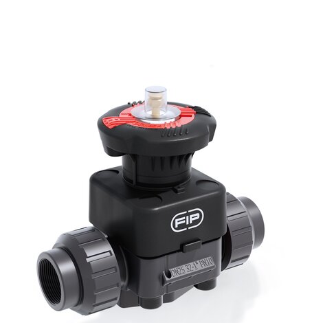 DKUFV - DIALOCK® 2-way diaphragm valve - PVC-U Manual valves