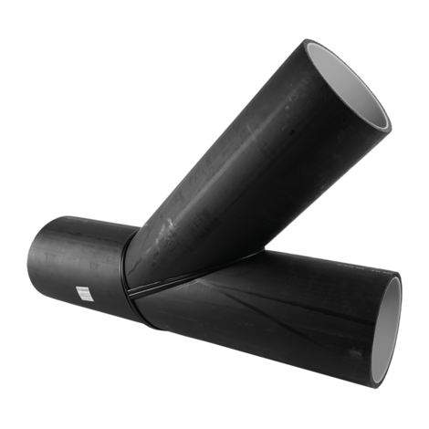 Equal branch 45° (spigot fitting) - PE100 Sistem canalizare
