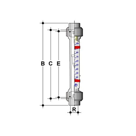 FCFV-Trogamid + magnet - Trogamid Flowmeters - Compact range