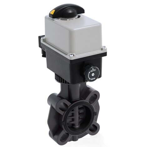FEOV/CE 90-240V AC - Electrically actuated butterfly valve - PVC-U Electrically actuated valves