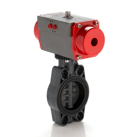 FEOV/CP NC - Pneumatically actuated butterfly valve - PVC-U Pneumatically actuated valves