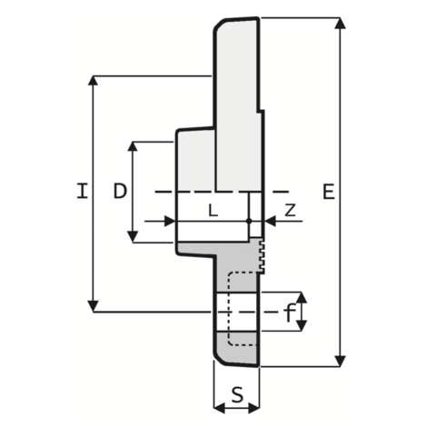 FF5 - Fixed flange hole - PVC-U Pressure Fittings