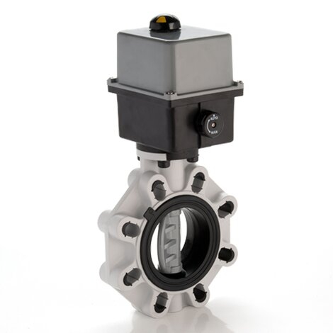 FKOC/CE 400V AC LUG ANSI - Electrically actuated butterfly valve - PVC-C Electrically actuated valves