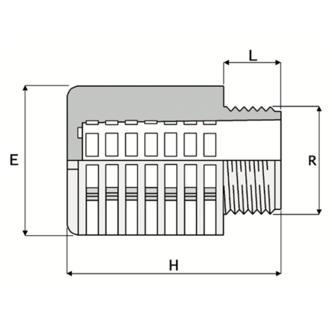 FLT - Male threaded - PVC-U Pressure Fittings