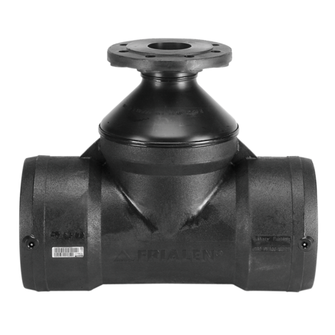 Flange T-piece, SDR 11 / SDR 17 - PE100 Fitinguri de siguranță