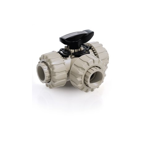 LKDFM - DUAL BLOCK® 3-way ball valve - PP-H Manual valves