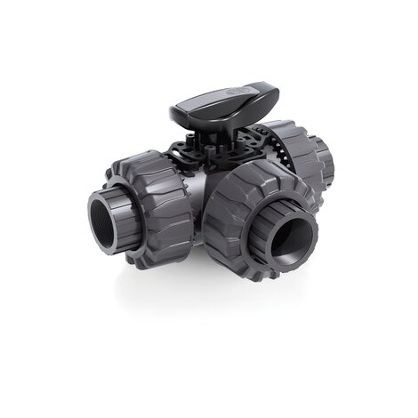 LKDGV - DUAL BLOCK® 3-way ball valve - PVC-U Manual valves
