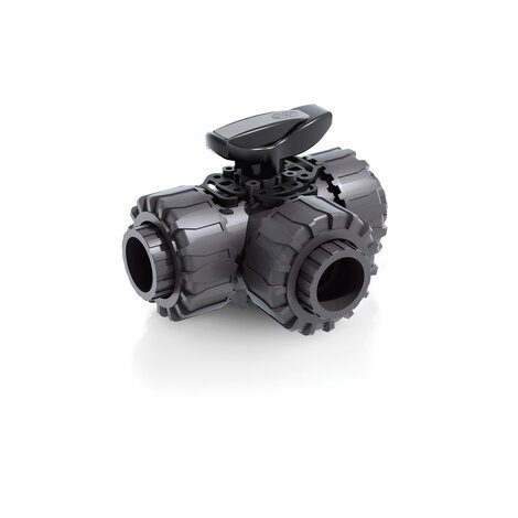 LKDIV - DUAL BLOCK® 3-way ball valve - PVC-U Manual valves