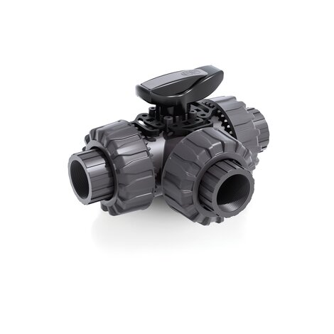 LKDNV - DUAL BLOCK® 3-way ball valve - PVC-U Manual valves