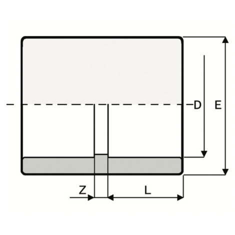MA1 - Double socket - PVC-U Pressure Fittings