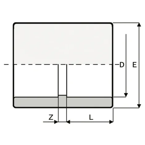 MA1 — Solvent weld double socket