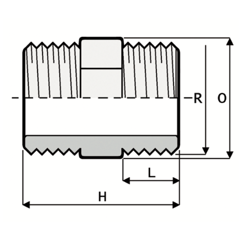 NI2- Barrel nipple - PVC-U Pressure Fittings