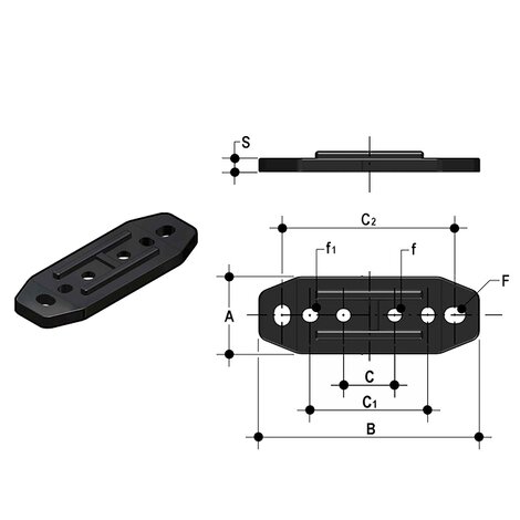 PMKD Wall mounting plate - Others Accessories for manual valves