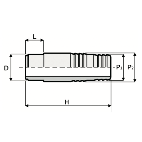 PO1 - Hose adaptor - PVC-U Pressure Fittings