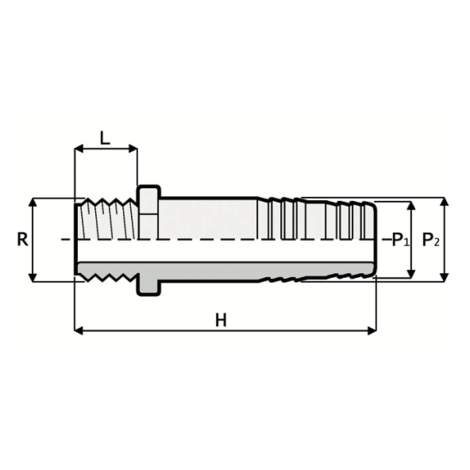 PO2 - Hose adaptor - PVC-U Pressure Fittings