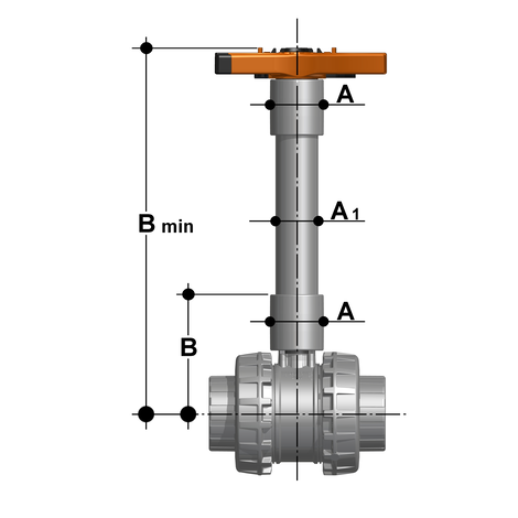 PSE Stem extension - Others Accessories for manual valves