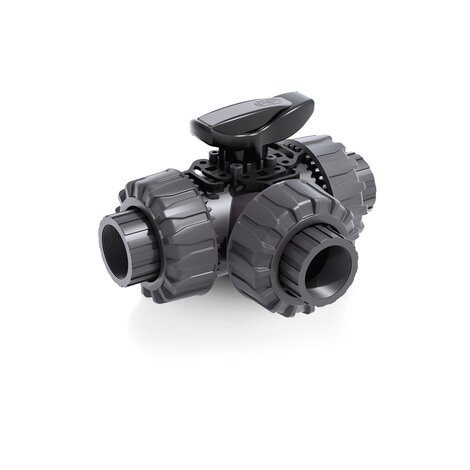 TKDGV - DUAL BLOCK® 3-way ball valve - PVC-U Manual valves