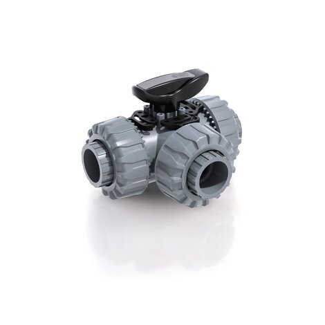 TKDIA - DUAL BLOCK® 3-WAY BALL VALVE - ABS Manual valves