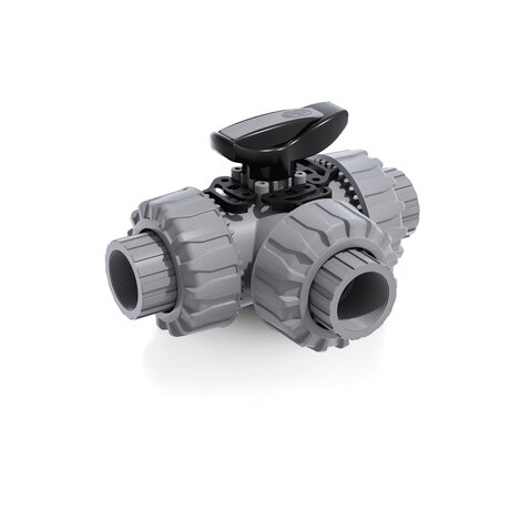 TKDNC - DUAL BLOCK® 3-way ball valve - PVC-C Manual valves