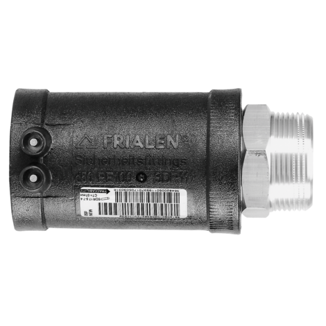 Transition fitting HD-PE/V2A with male thread - PE100 Fitinguri de siguranță