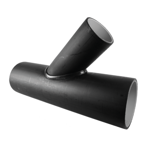 Unequal branch 45° (spigot fitting) - PE100 Sistem canalizare
