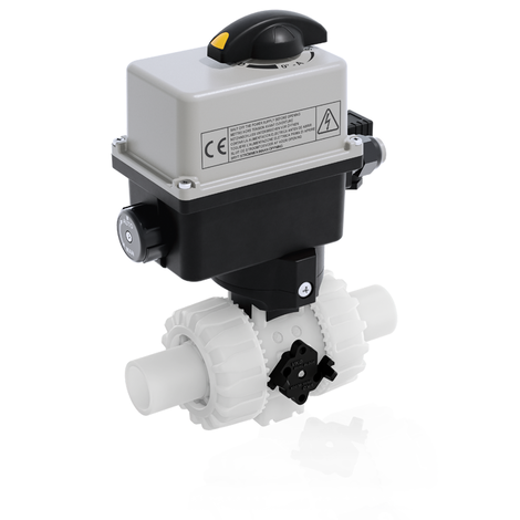 VKDBF/CE 90-240 V AC - Electrically actuated DUAL BLOCK® 2-way ball valve - PVDF Electrically actuated valves