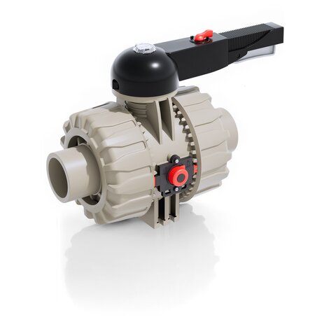 VKDDM - DUAL BLOCK® 2-way ball valve 65:100 - PP-H Manual valves