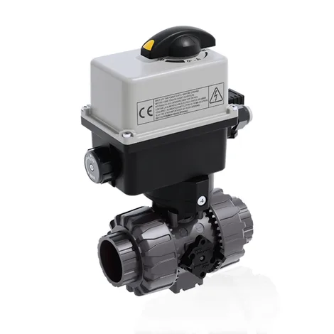 VKDIV/CE 24 V AC/DC — DUAL BLOCK ball valve, female solvent-weld, metric, electric actuator