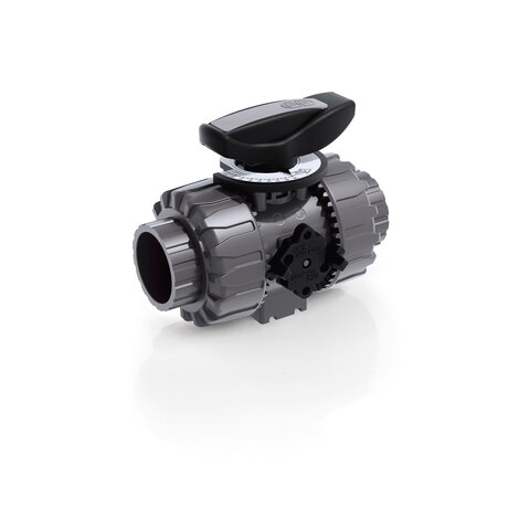 VKRLV - DUAL BLOCK® regulating ball valve - PVC-U Manual valves