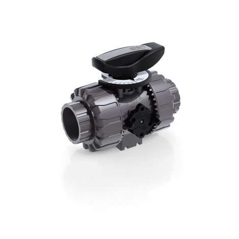 VKRNV - DUAL BLOCK® regulating ball valve - PVC-U Manual valves