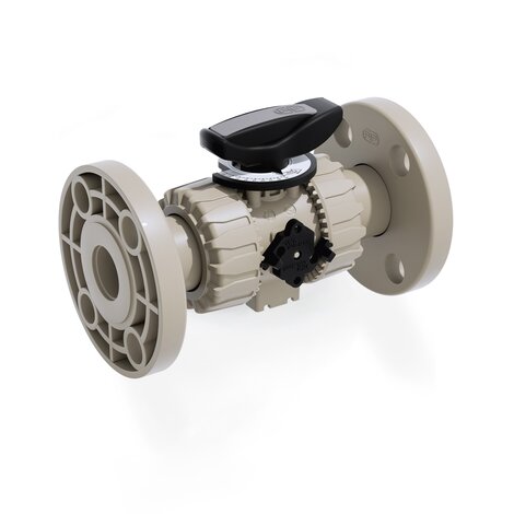 VKROAM - DUAL BLOCK® regulating ball valve - PP-H Manual valves