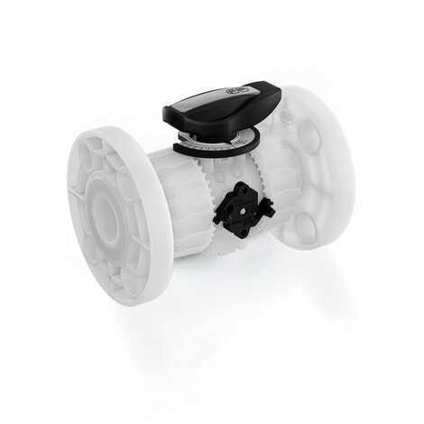 VKROF - DUAL BLOCK® regulating ball valve - PVDF Manual valves
