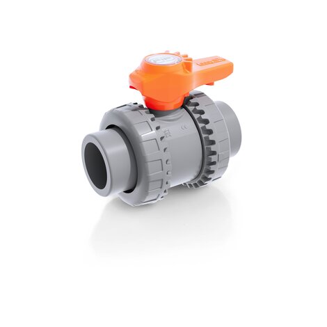 VXEAC - Easyfit 2-way ball valve - PVC-C Manual valves