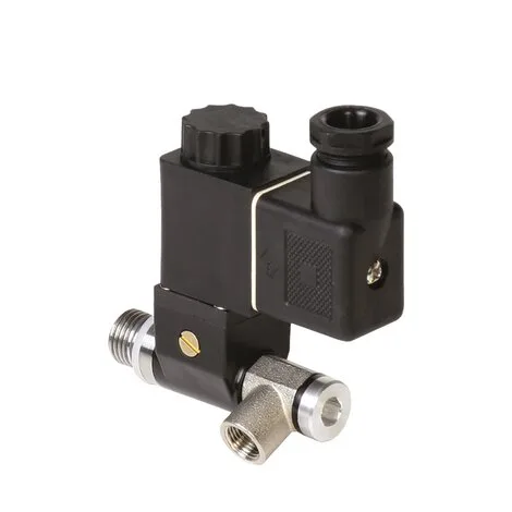 "SD/NO" pilot solenoid valve — 3/2 vías para montaje directo en actuador, con juntas NBR, normalmente abierta